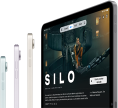 iPad Air affichant du contenu en streaming grâce à la connectivité sans fil ultra‑rapide